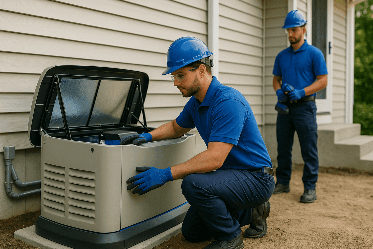 Generator Installation service by AJ's HVAC